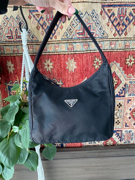 prada nylon hobo handbag|vintage Prada nylon tote.